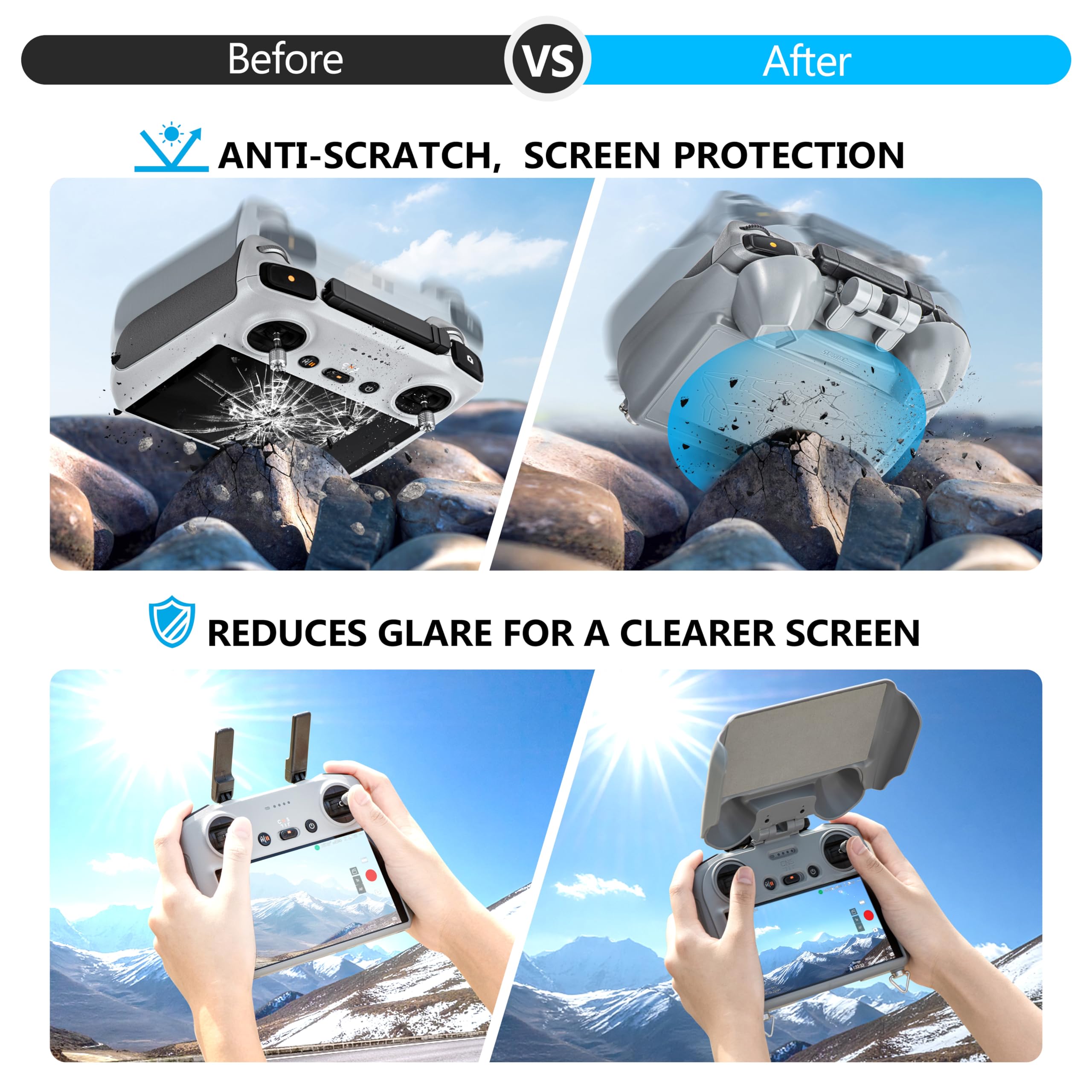 Mini 4 Pro Sun Hood for DJI RC - Controller Analog Stick recension och pris